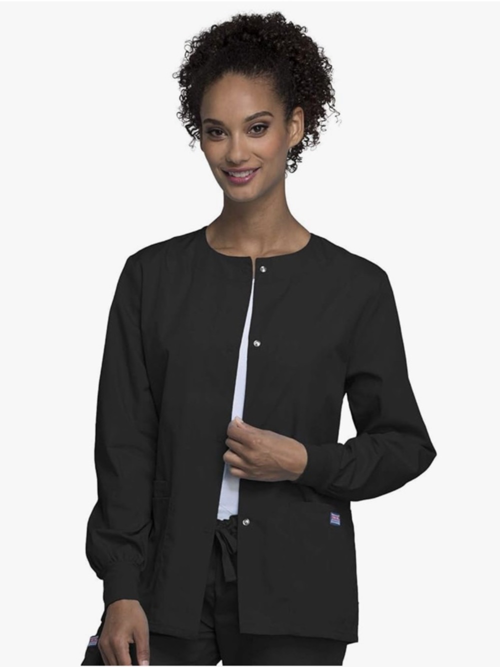 Cherokee WW Originals Snap Front Scrub Jacket NWT